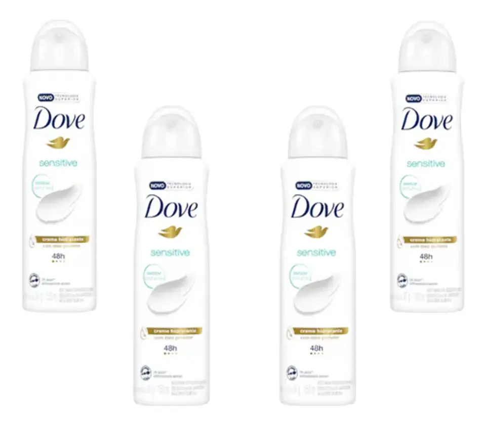 Desodorante aerosol Dove Sensitive Mujer 48h - Pack 4 un. 1