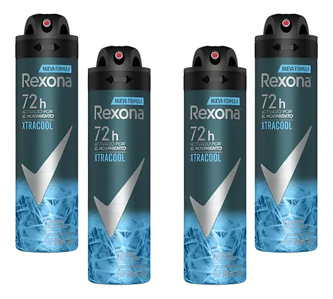 Desodorante aerosol Rexona XtraCool 72h - Pack 4 un.