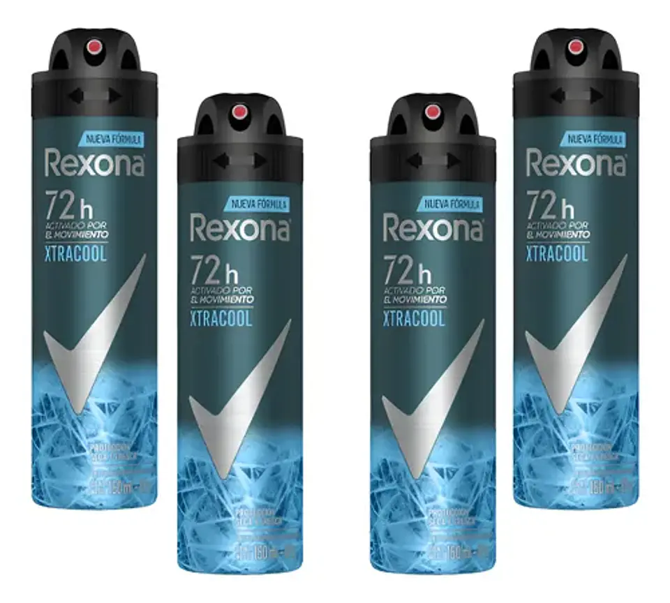 Desodorante aerosol Rexona XtraCool 72h - Pack 4 un. 1