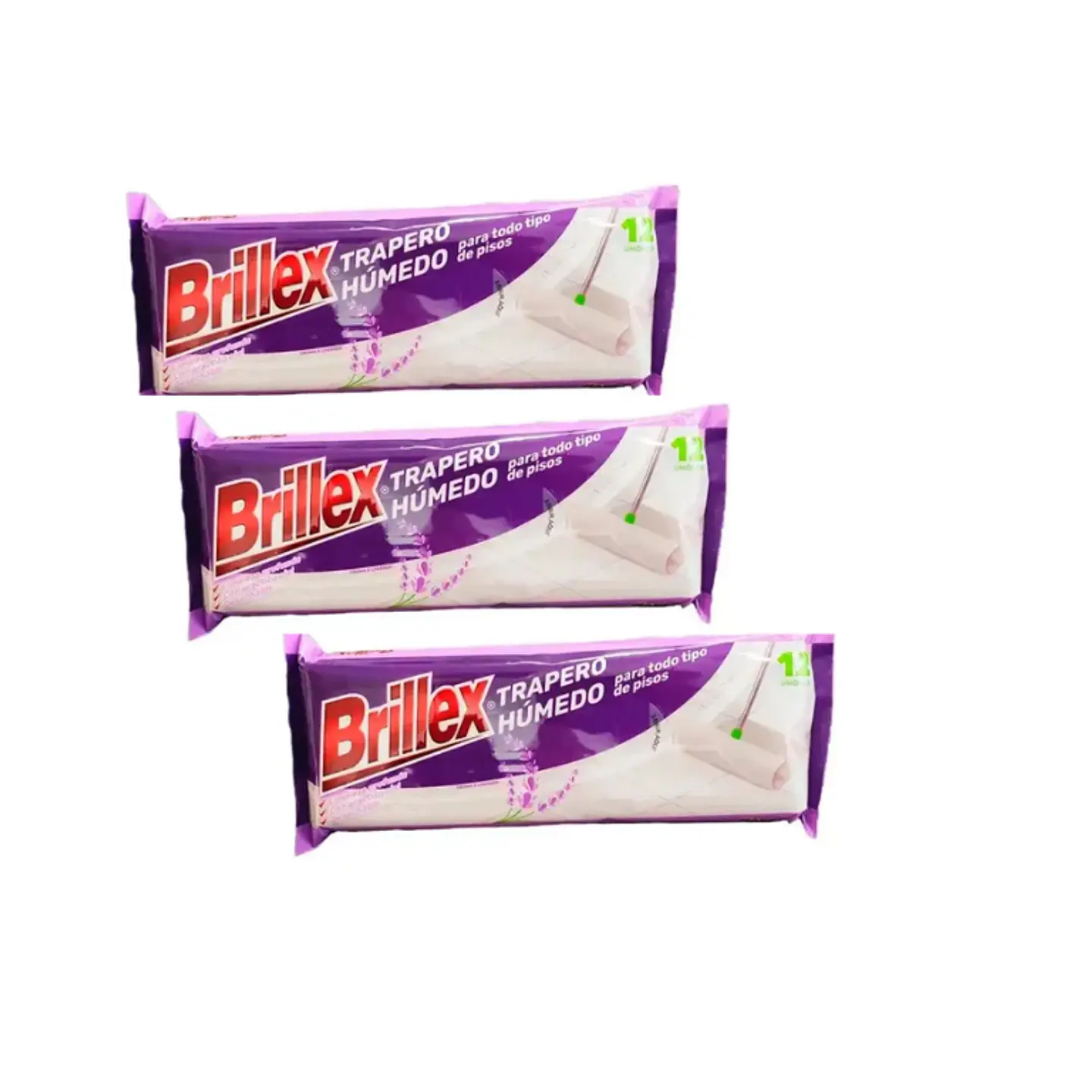 Trapero húmedo Brillex Lavanda - Pack 3 un. 1