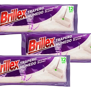 Trapero Húmedo Brillex Con Ojal 12 Un Aroma Lavanda Pack 3 U