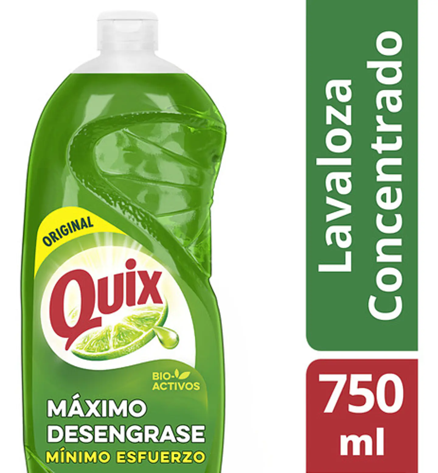 Quix Lavaloza Limón Con Bio Activos Concentrado 750ml 1