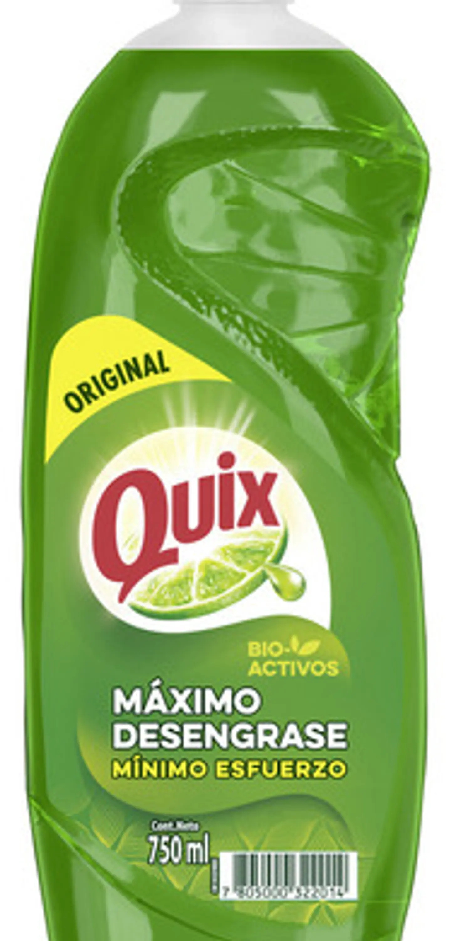 Quix Lavaloza Limón Con Bio Activos Concentrado 750ml 2