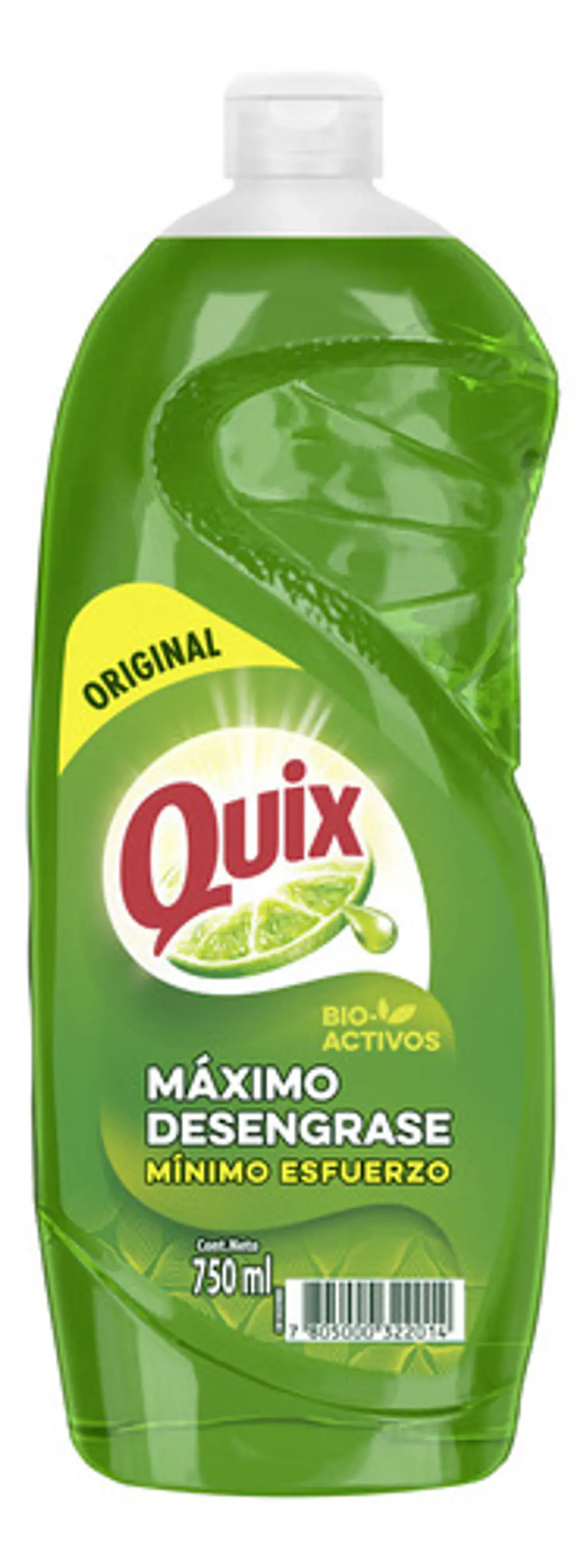 Quix Lavaloza Limón Con Bio Activos Concentrado 750ml 2