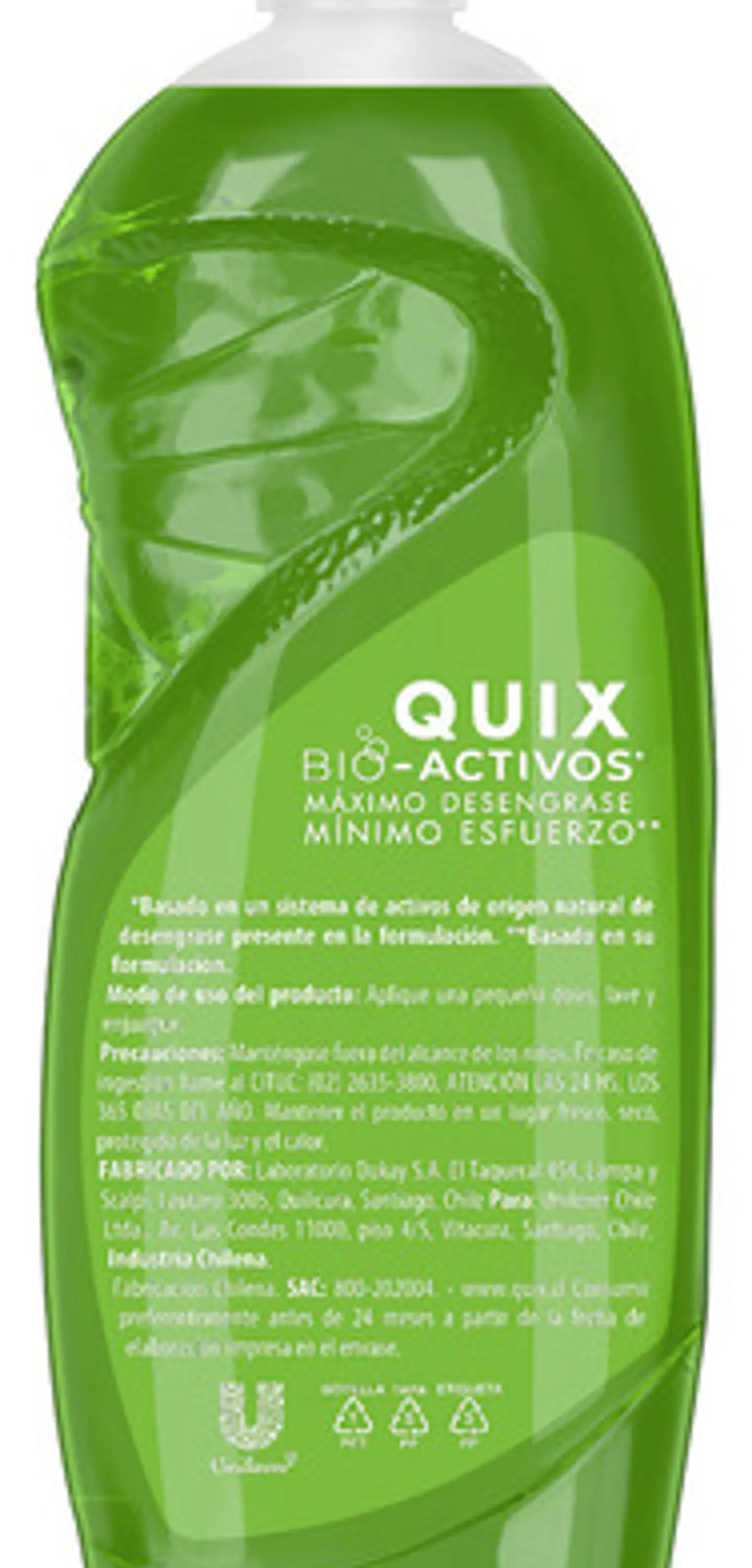 Quix Lavaloza Limón Con Bio Activos Concentrado 750ml 3