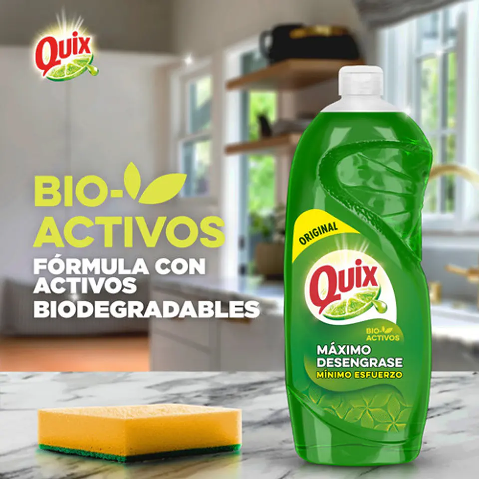 Quix Lavaloza Limón Con Bio Activos Concentrado 750ml 5