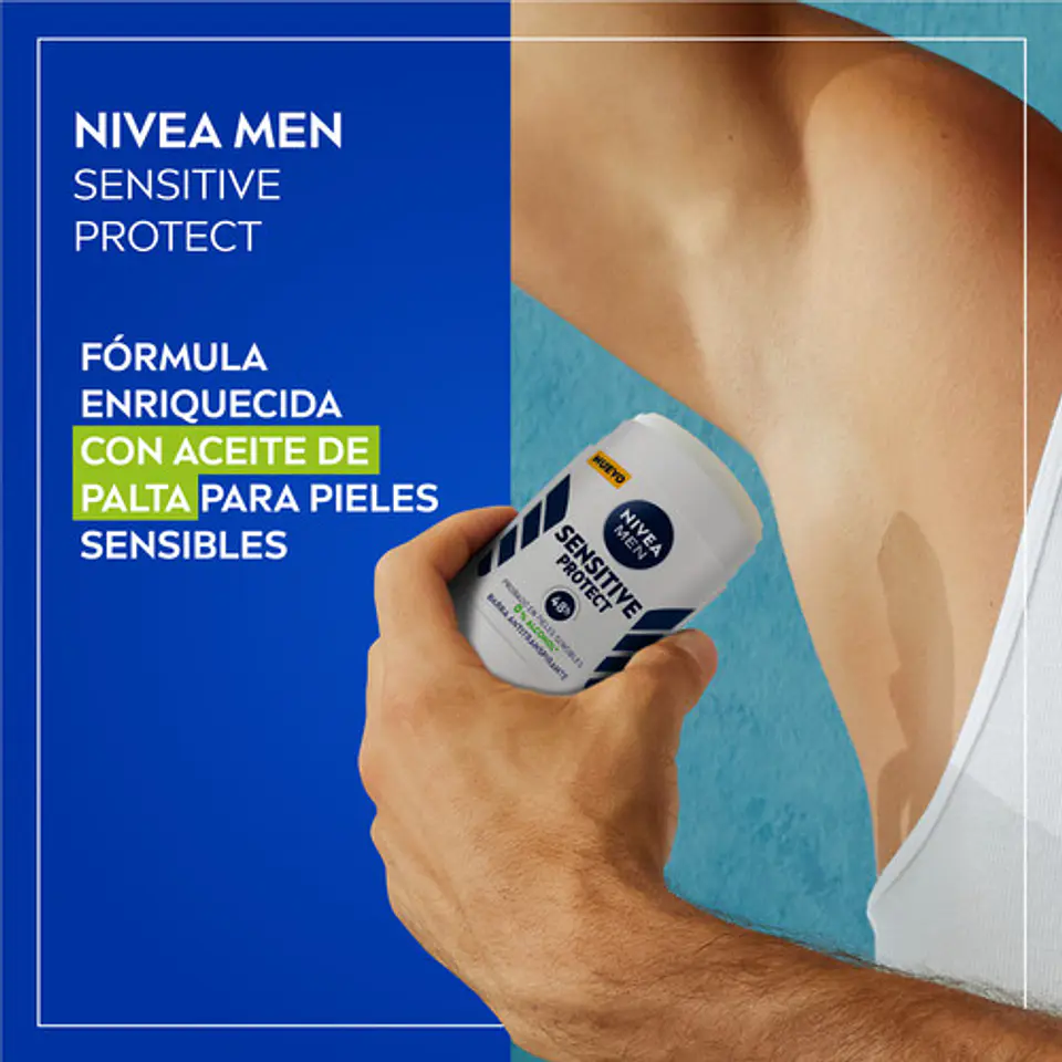 Desodorante Nivea Men Sensitive Protect 48h 54g Barra 2