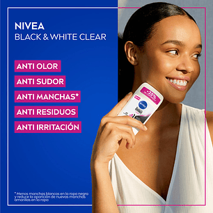 Desodorante Nivea Mujer Black&white Clear 72h 54g