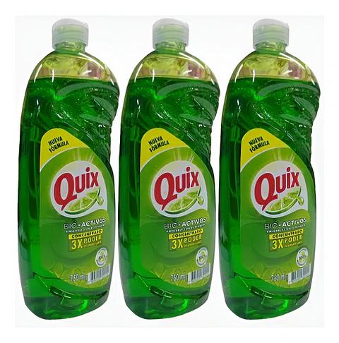 Lavaloza Quix Bio-activos Concentrado Limón 750ml Pack 3 Un