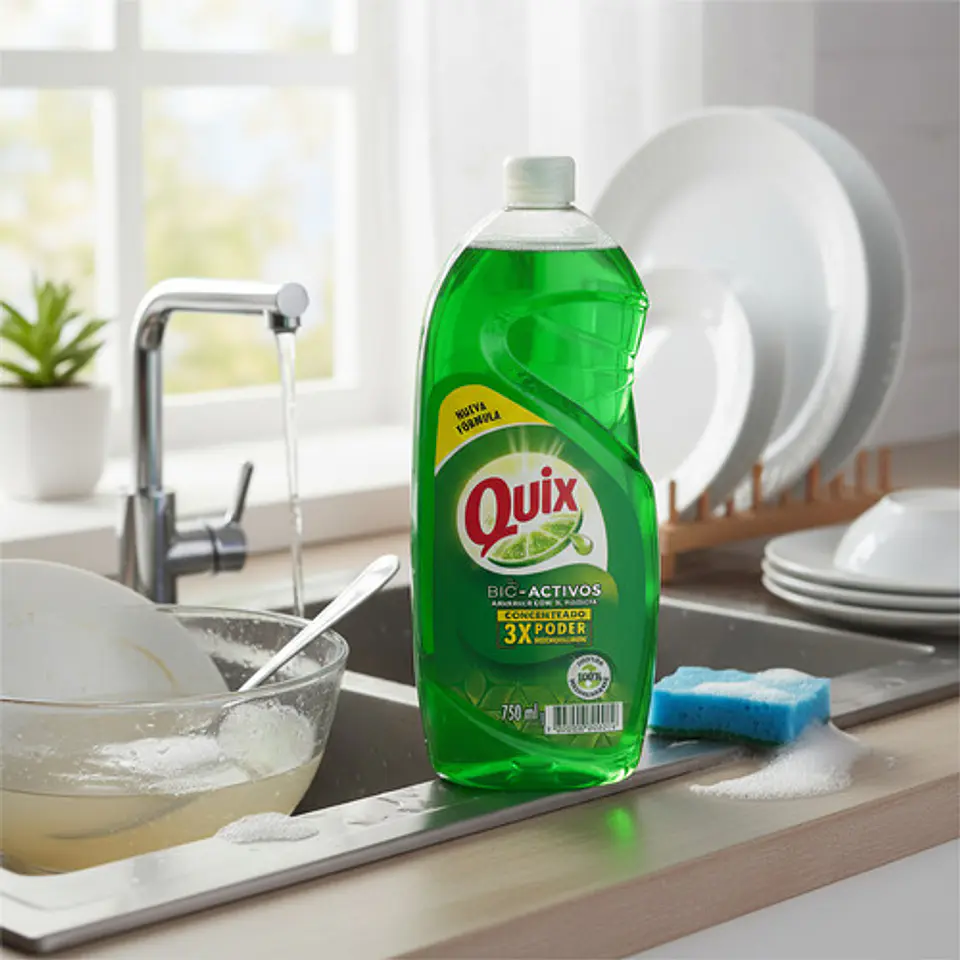 Lavaloza Quix Bio-activos Concentrado Limón 750ml Pack 3 Un 10