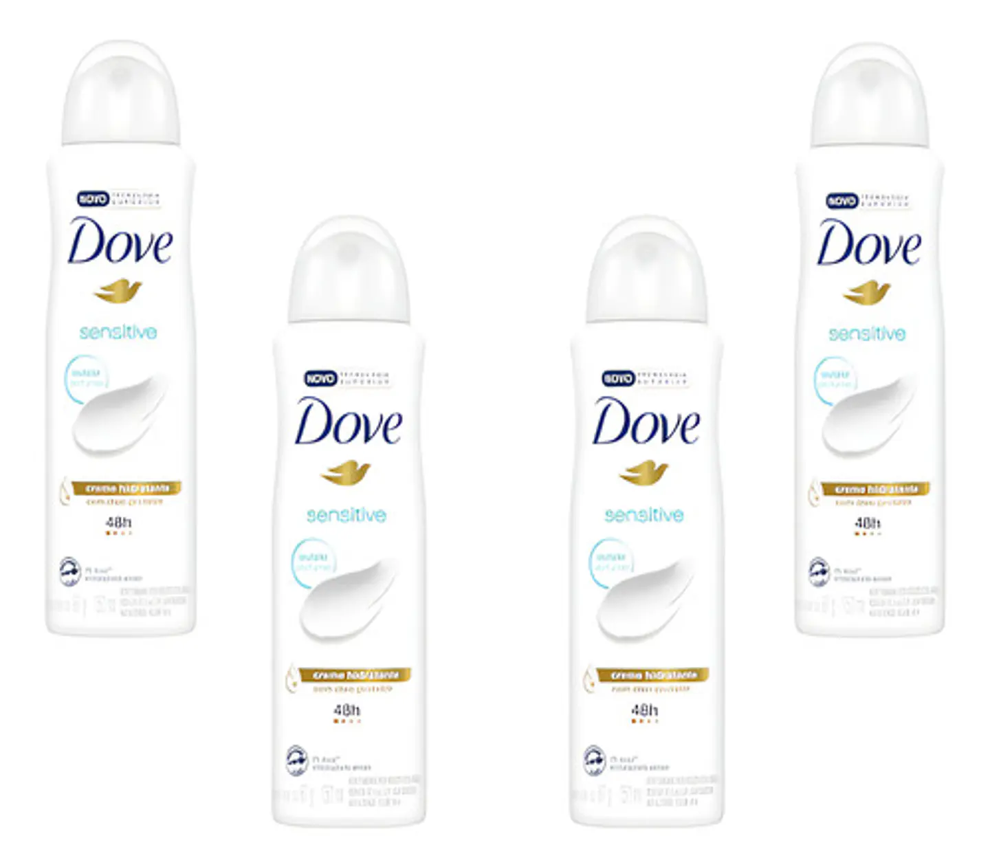 Desodorante Dove Sensitiv Mujer 48h Pack 4 Unidades 1