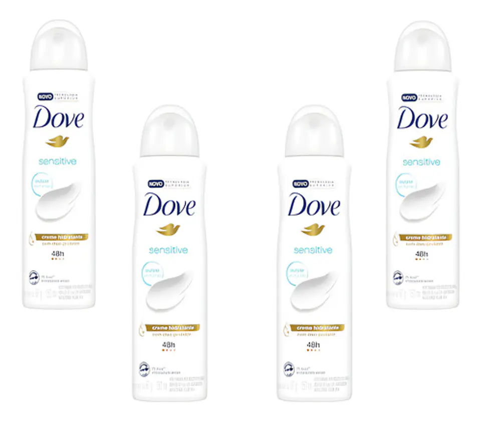 Desodorante Dove Sensitiv Mujer 48h Pack 4 Unidades 1
