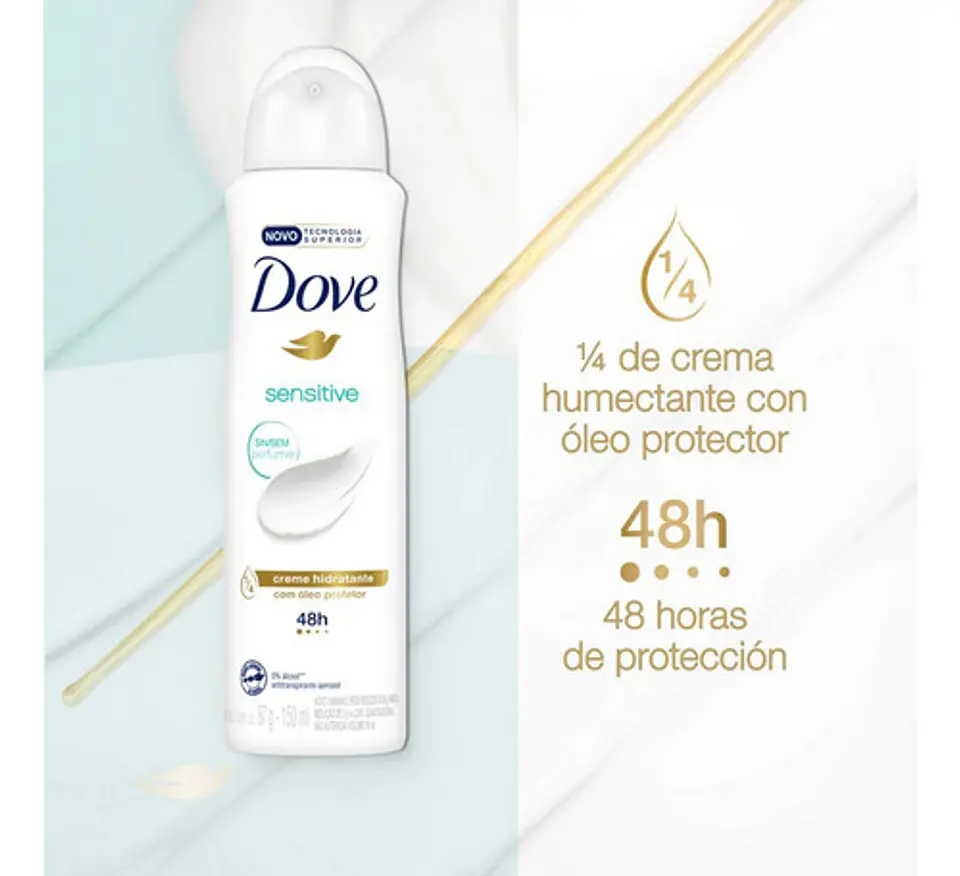Desodorante Dove Sensitiv Mujer 48h Pack 4 Unidades 5