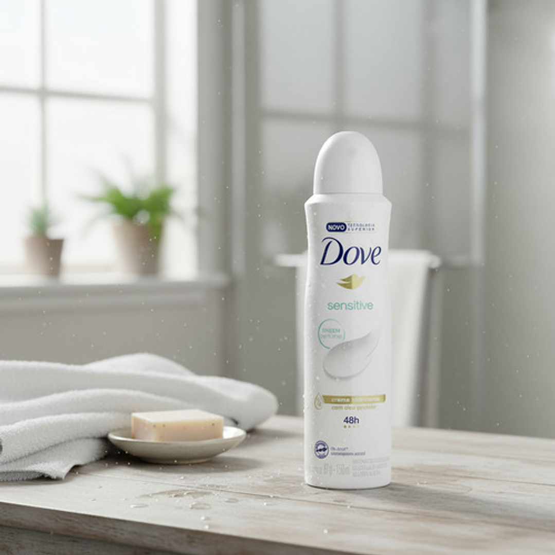 Desodorante Dove Sensitiv Mujer 48h Pack 4 Unidades 7
