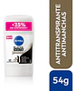 Desodorante Nivea Mujer Black&white Toque Seda 72h 54g - Miniatura 1