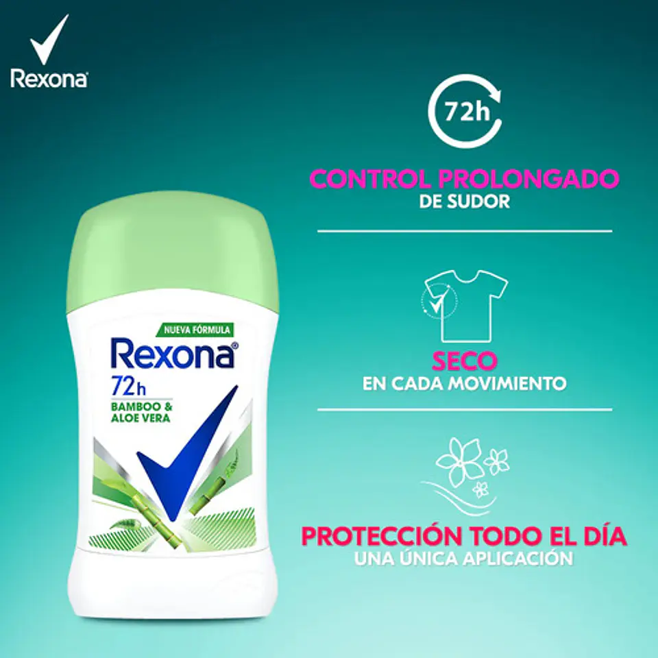 Desodorante Rexona Mujer Bamboo&aloe Vera 72h Nueva Formula 3