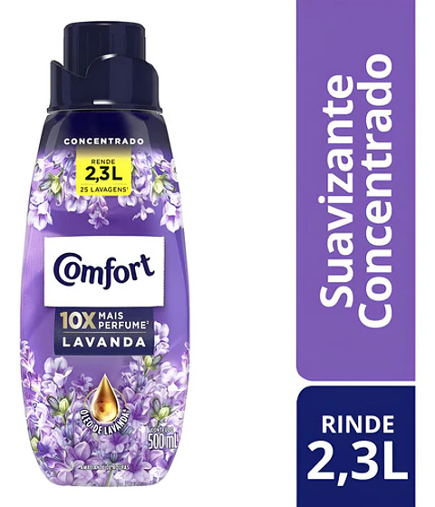 Suavizante Concentrado Comfort Aroma Lavanda 500 Ml