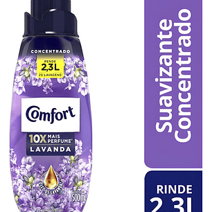 Suavizante Concentrado Comfort Aroma Lavanda 500 Ml