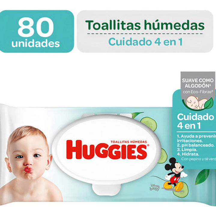 Toallitas Húmedas Huggies 4 En 1 | 80 Unidades 1