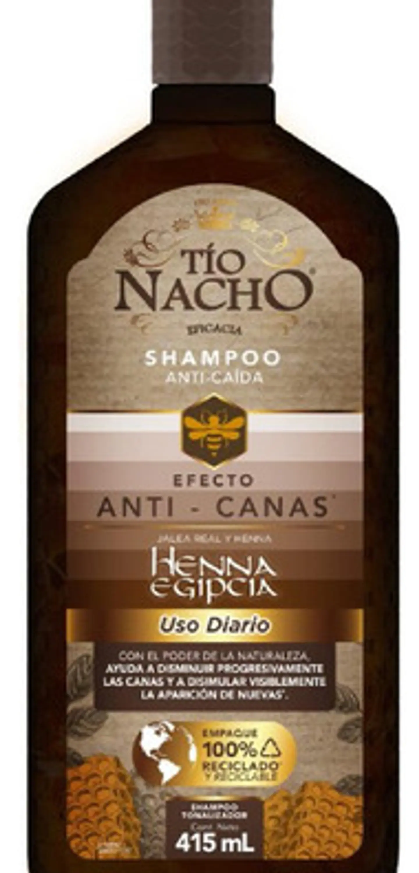 Tio Nacho Shampoo Tonalizador Anti-canas Y Anti-caída 415 Ml 2