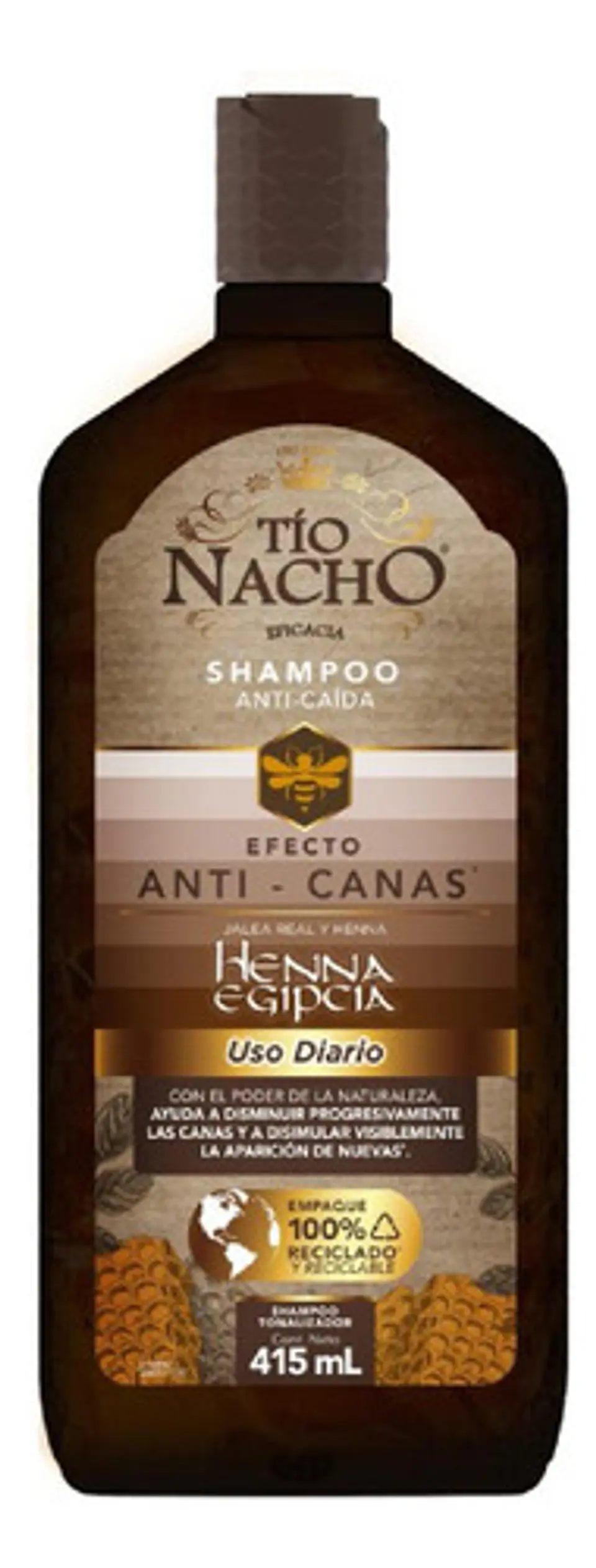 Tio Nacho Shampoo Tonalizador Anti-canas Y Anti-caída 415 Ml 2