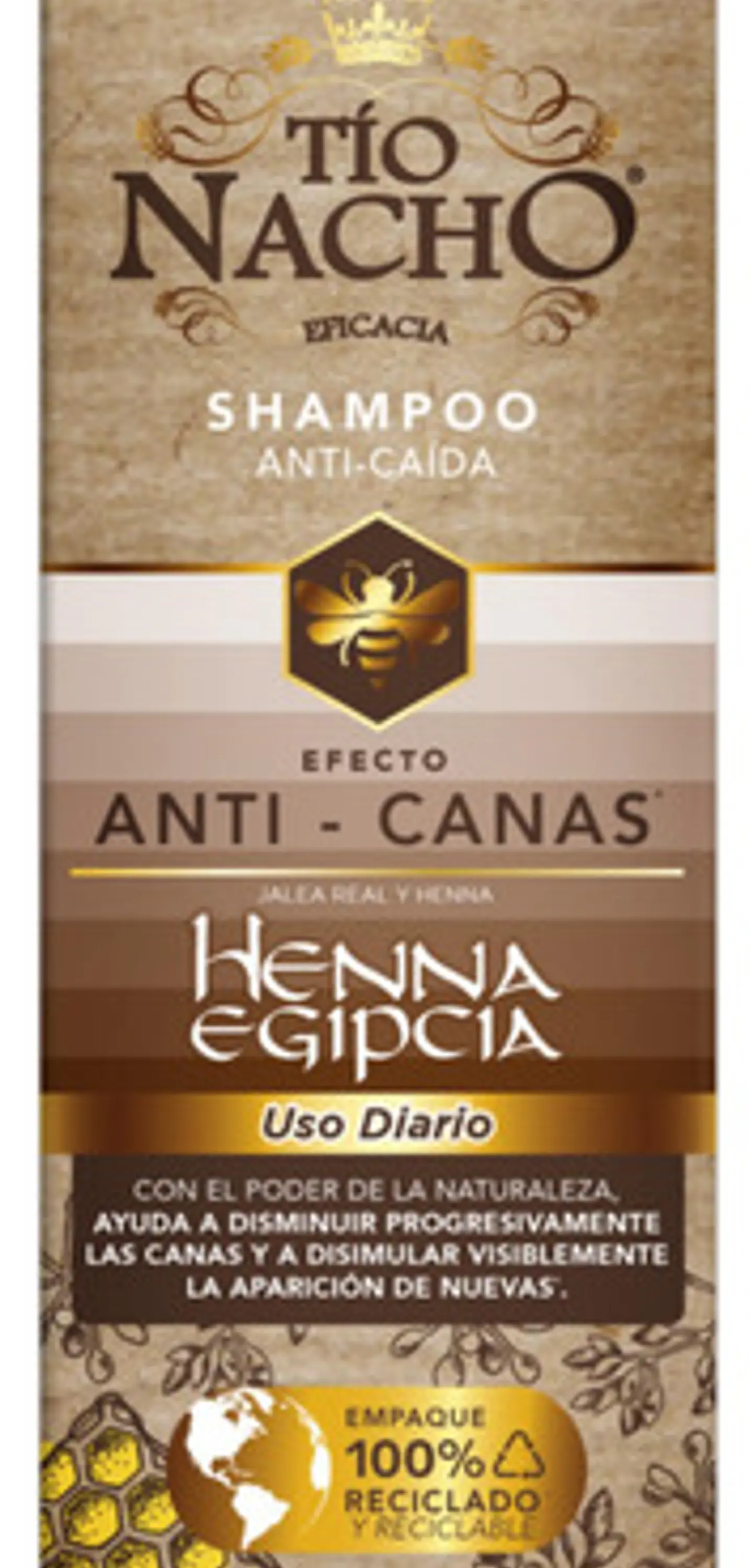 Tio Nacho Shampoo Tonalizador Anti-canas Y Anti-caída 415 Ml 3