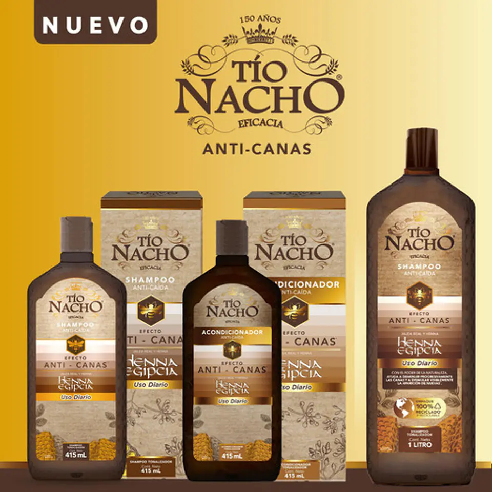 Tio Nacho Shampoo Tonalizador Anti-canas Y Anti-caída 415 Ml 7