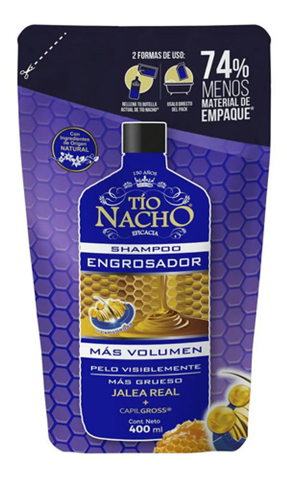 Tio Nacho Doypack Shampoo Engrosador 400ml 4