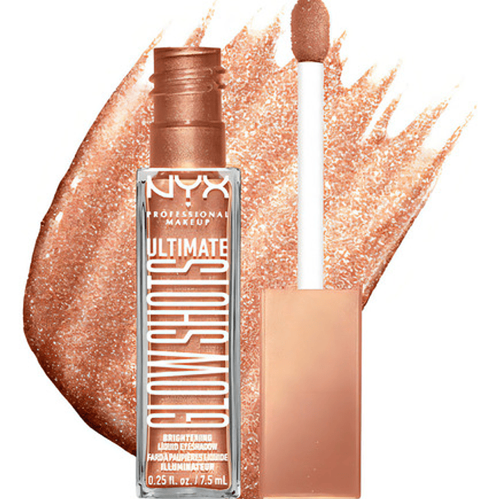Sombra Líquida Glow Shots 7.5ml Nyx Professional Makeup Color De La Sombra Twisted Tangerine 5