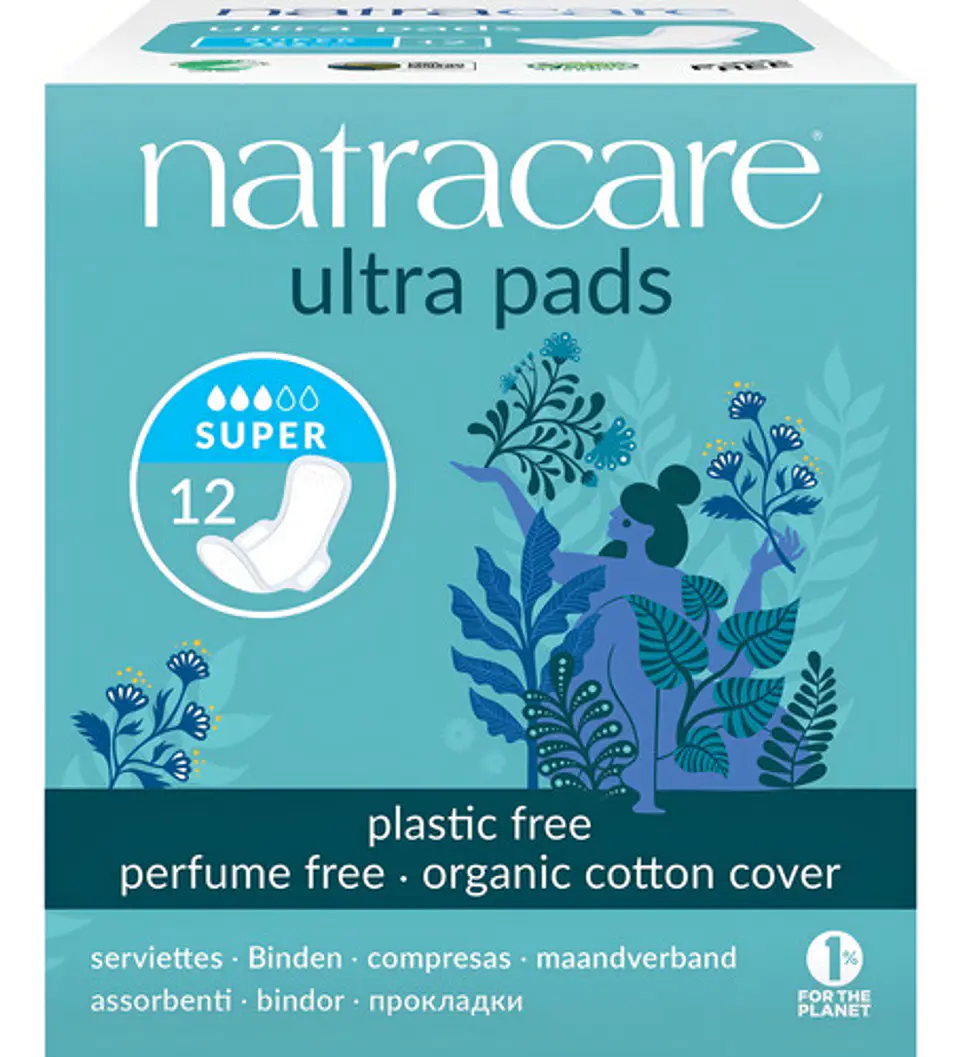 Natracare Súper Toalla Higienica Ultra - 12 - Unidad - 1 1