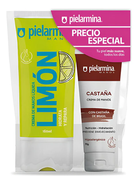 Set Crema De Manos Limón Y Castaña | Pielarmina