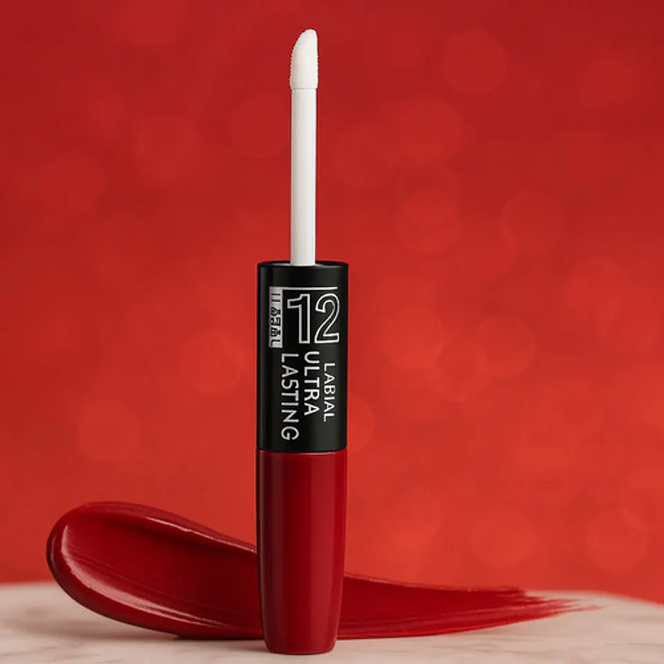 Petrizzio Labial Ultra Lasting 12 Hrs 2 Pasos Tono Rojo 2