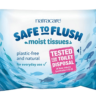 Natracare Safe To Flush Toalla Húmeda Biodegradable 30 Un
