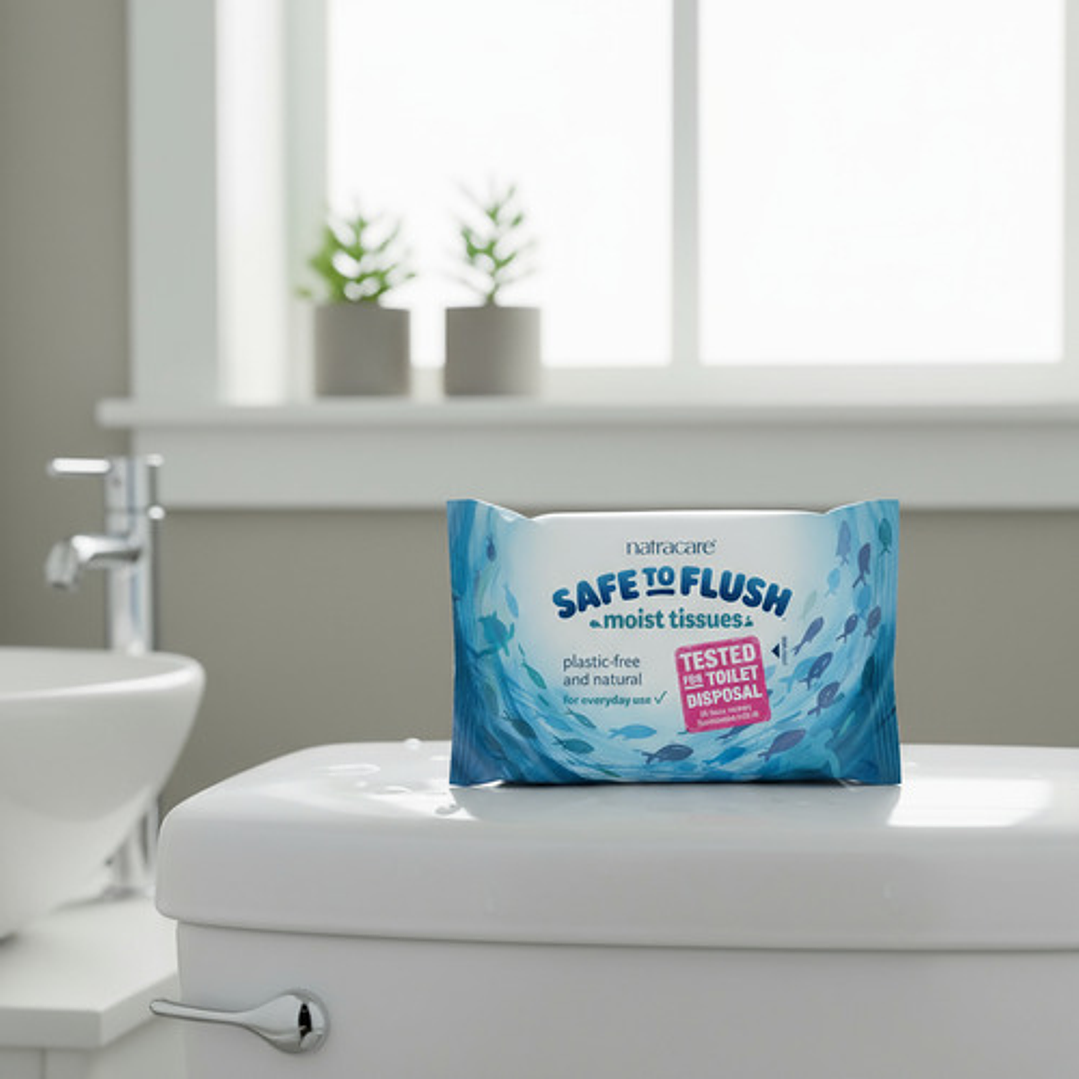 Natracare Safe To Flush Toalla Húmeda Biodegradable 30 Un 6