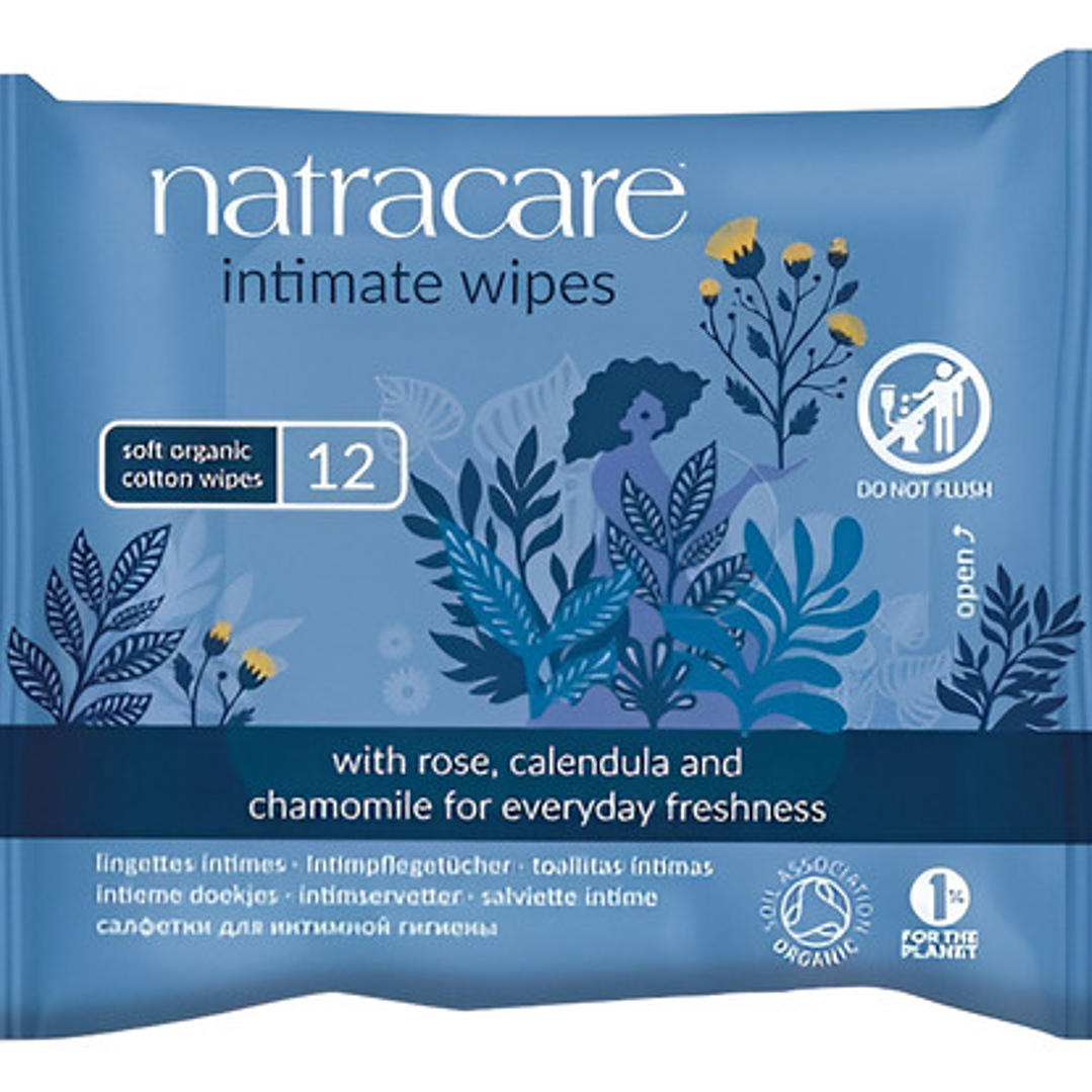 Natracare Toallitas Húmedas Íntimas Orgánicas 12 Unidades 1