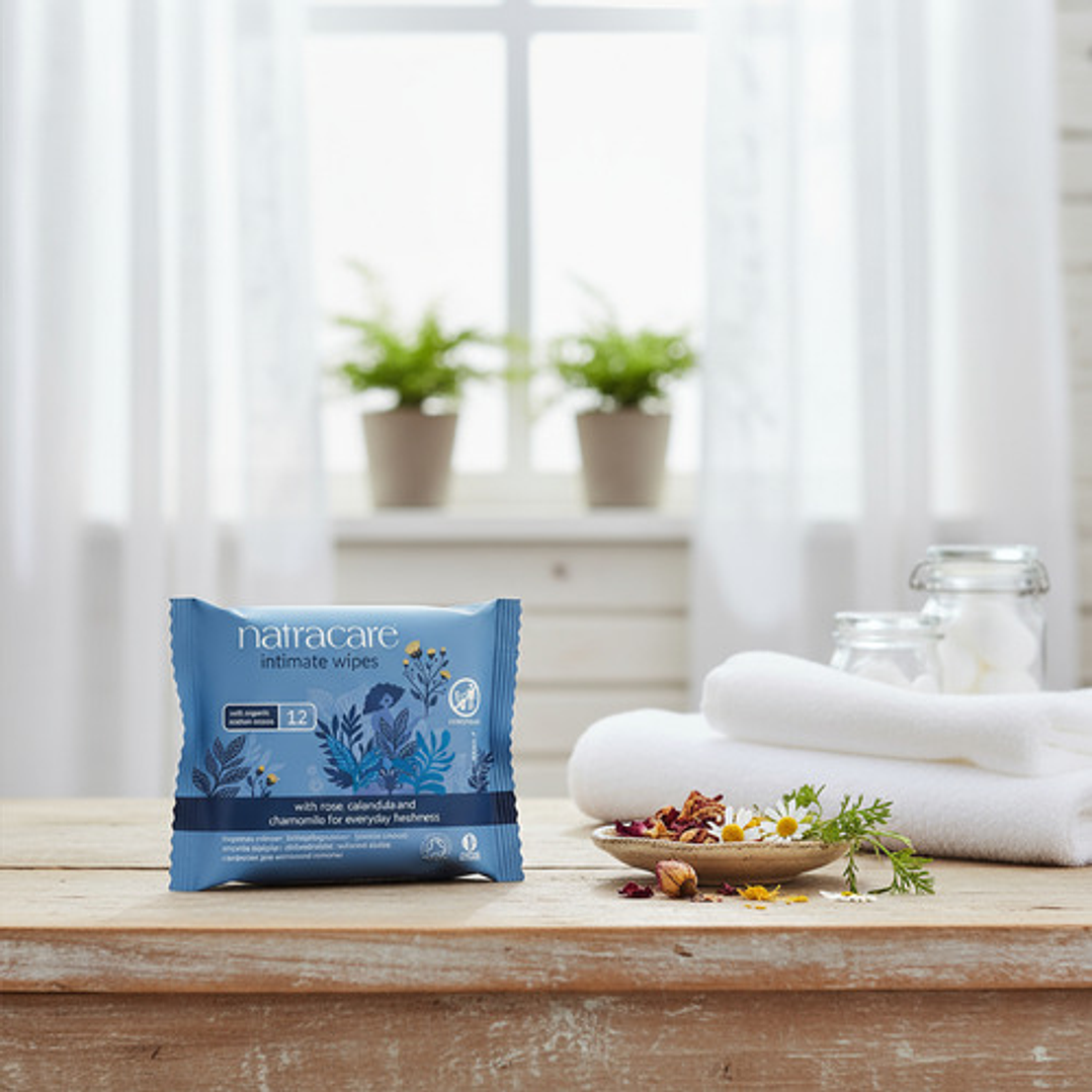 Natracare Toallitas Húmedas Íntimas Orgánicas 12 Unidades 3
