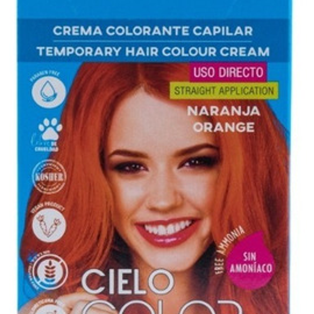 Otowil® Sachet Tinte Fantasía Sin Amoniaco Uso Directo 50g Tono Naranja 2