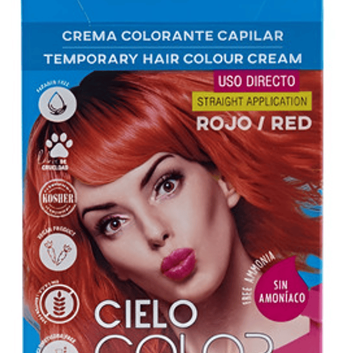 Tinte De Fantasía Otowil Tintura Otowil Tono Rojo Para Cabello X 50g 2