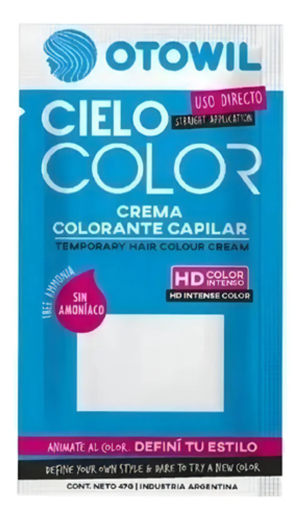 Tinte De Fantasía Otowil Tintura Otowil Tono Rojo Para Cabello X 50g 3