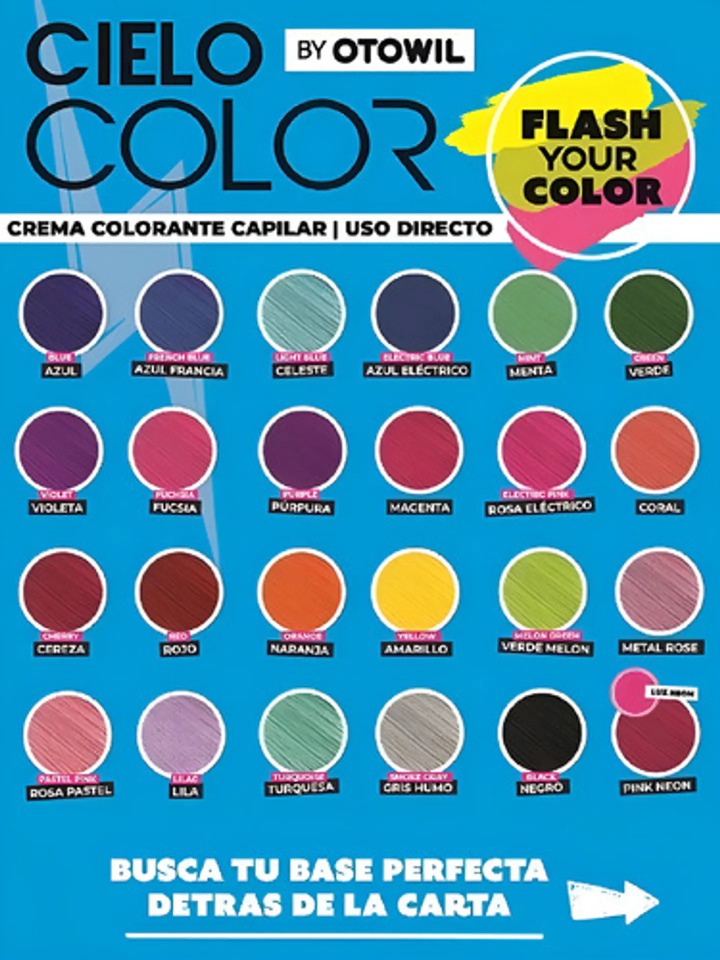Tinte De Fantasía Otowil Tintura Otowil Tono Rojo Para Cabello X 50g 4