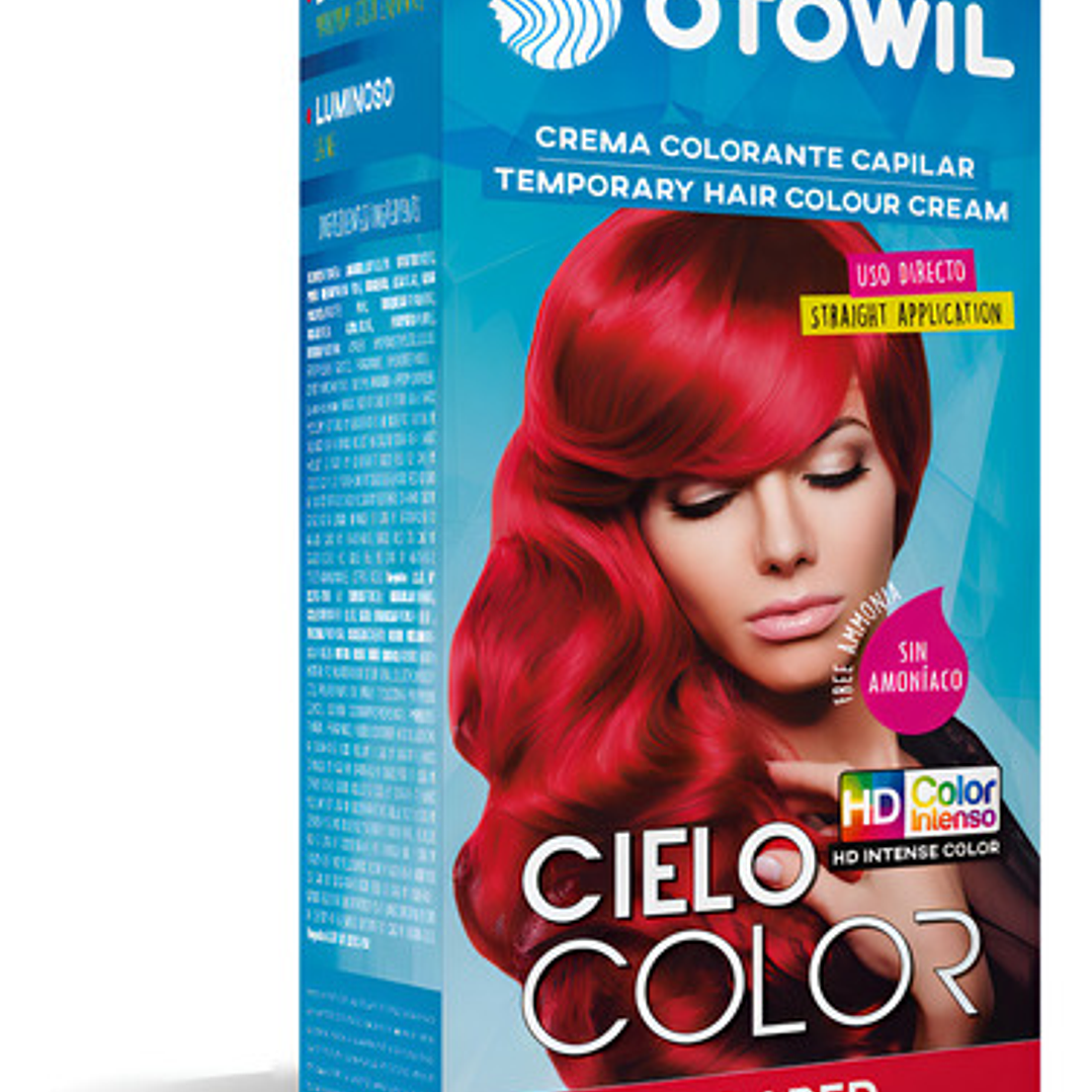 Tinte De Fantasía Otowil Tintura Otowil Tono Rojo Para Cabello X 50g 8