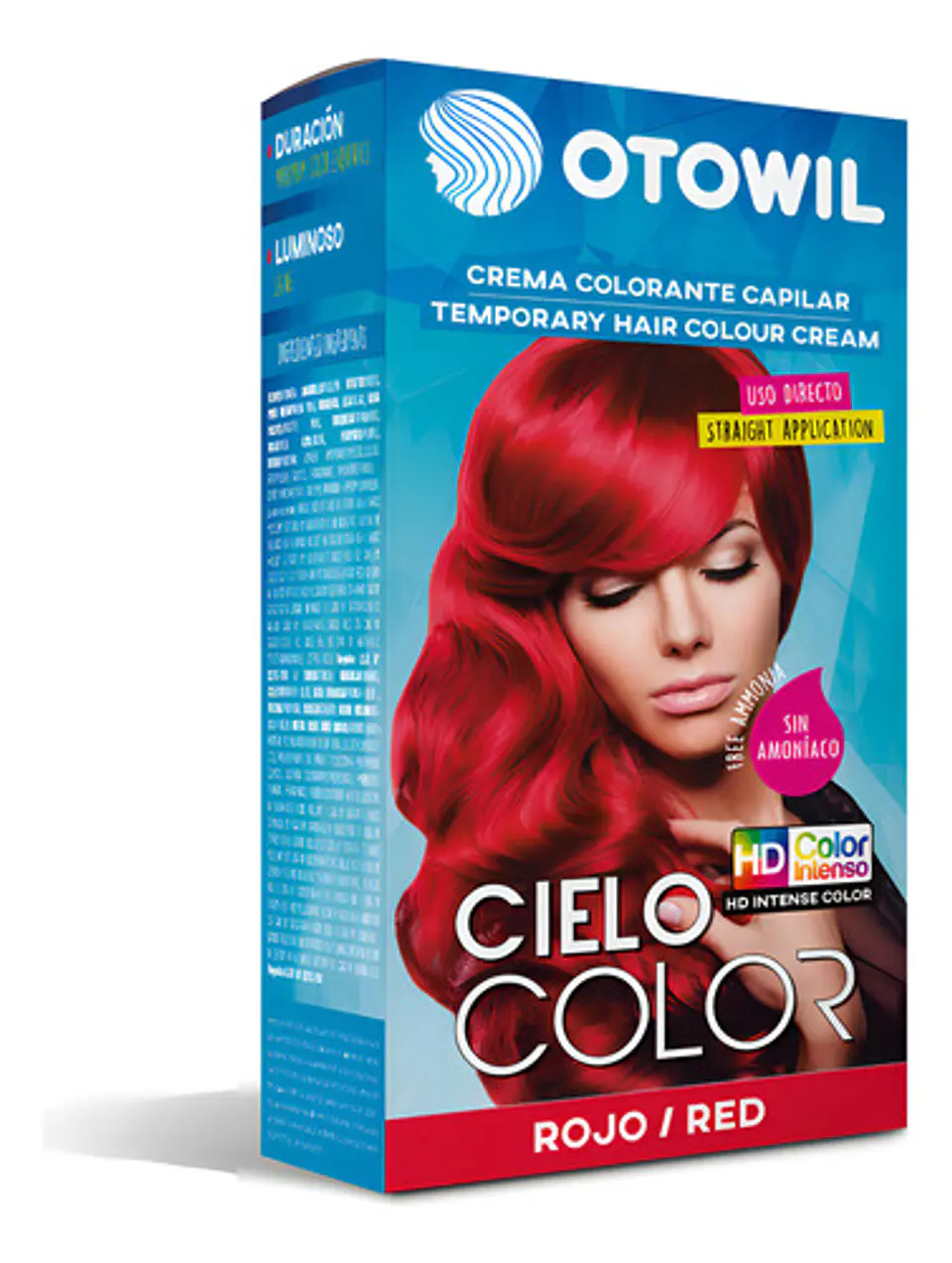 Tinte De Fantasía Otowil Tintura Otowil Tono Rojo Para Cabello X 50g 8