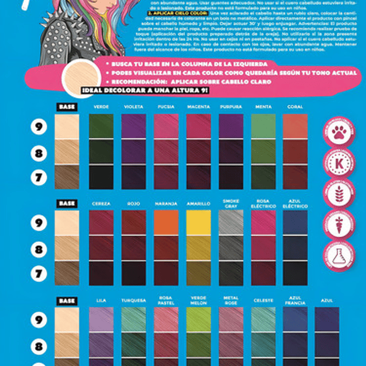 Tintura Fantasia Cielo Color Otowil Colores Fantasias Tono Rosa Pastel 3