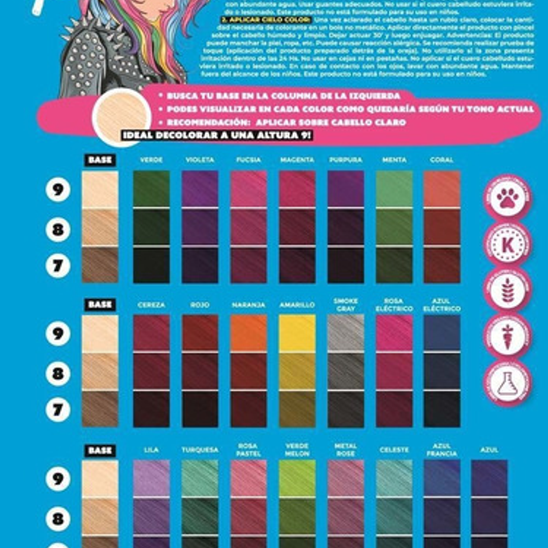 Sachet Tintura Fucsia Cielo Color 47 G Sin Amoniaco - Otowil 3