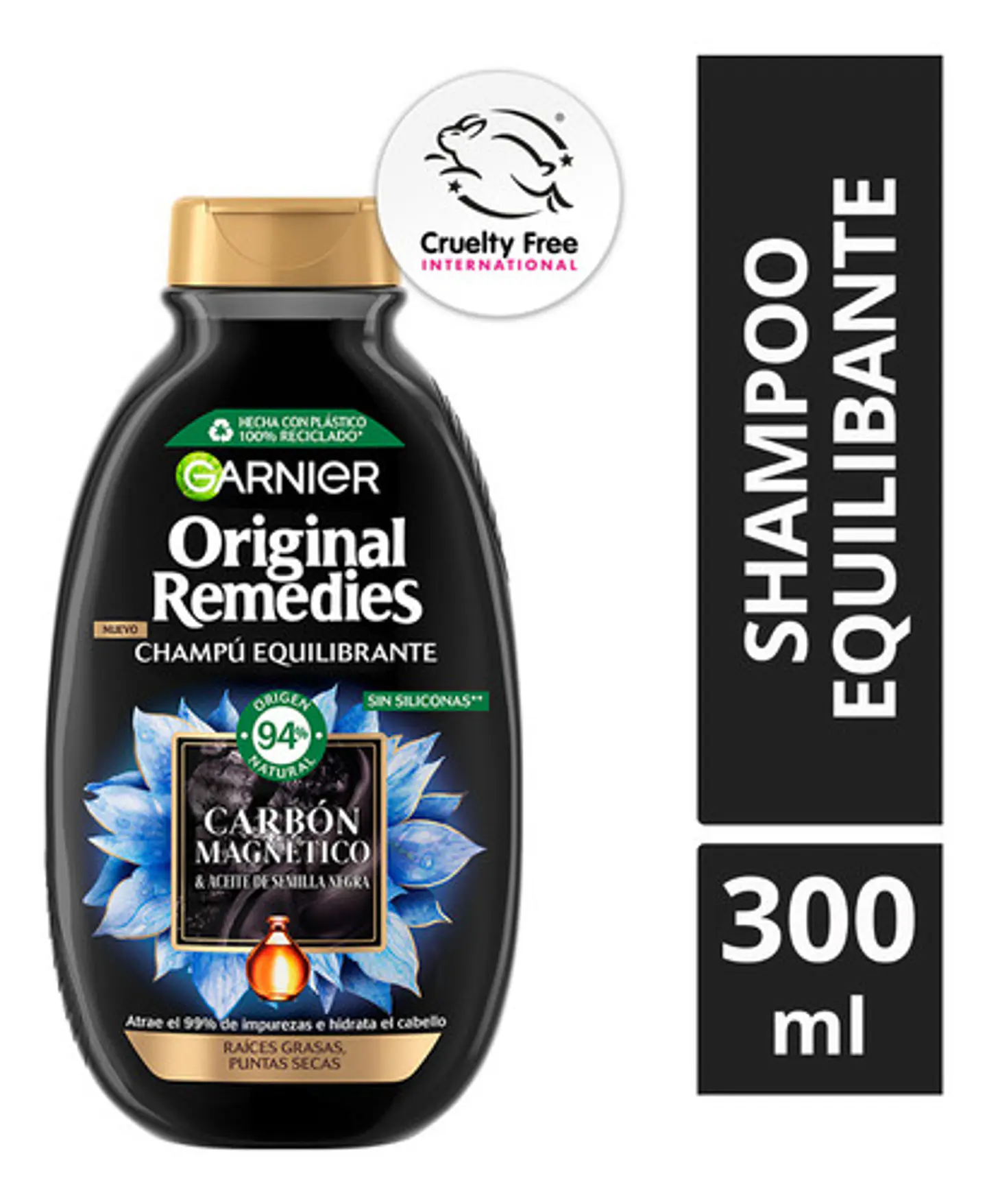 Shampoo Original Remedies Carbón Magnético 300ml 1