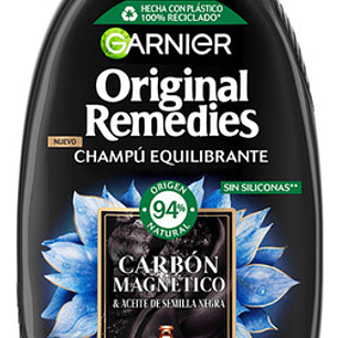 Shampoo Original Remedies Carbón Magnético 300ml
