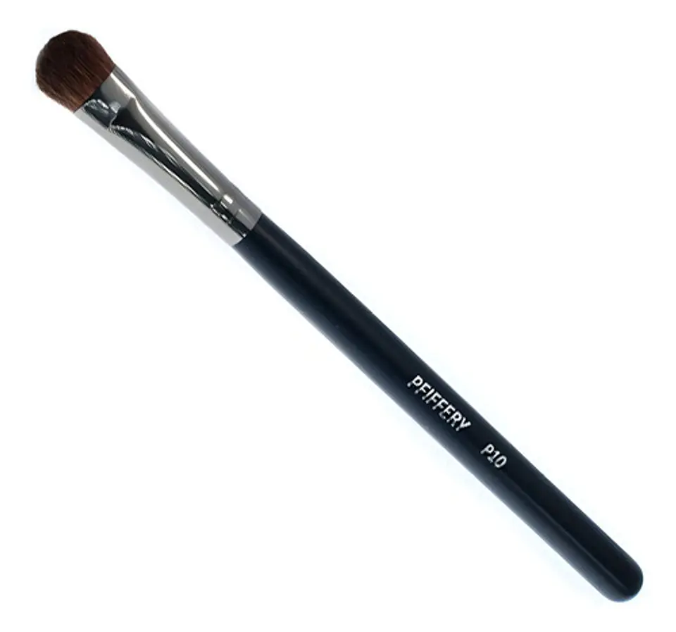 Brocha Plana Para Sombra P10 Pfiffery Color Negro 1