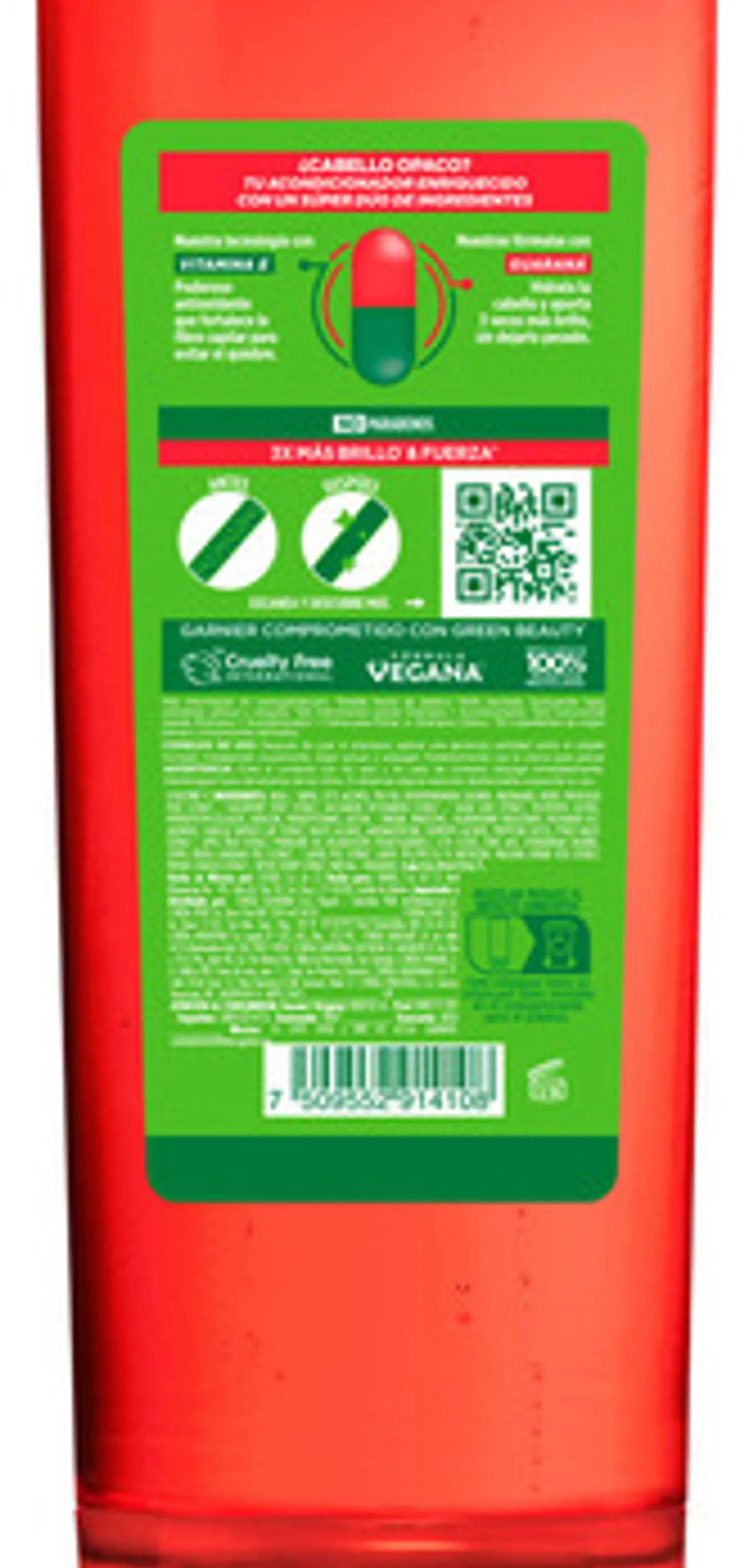 Acondicionador Garnier Fructis Brillo Vitaminado 350ml 2