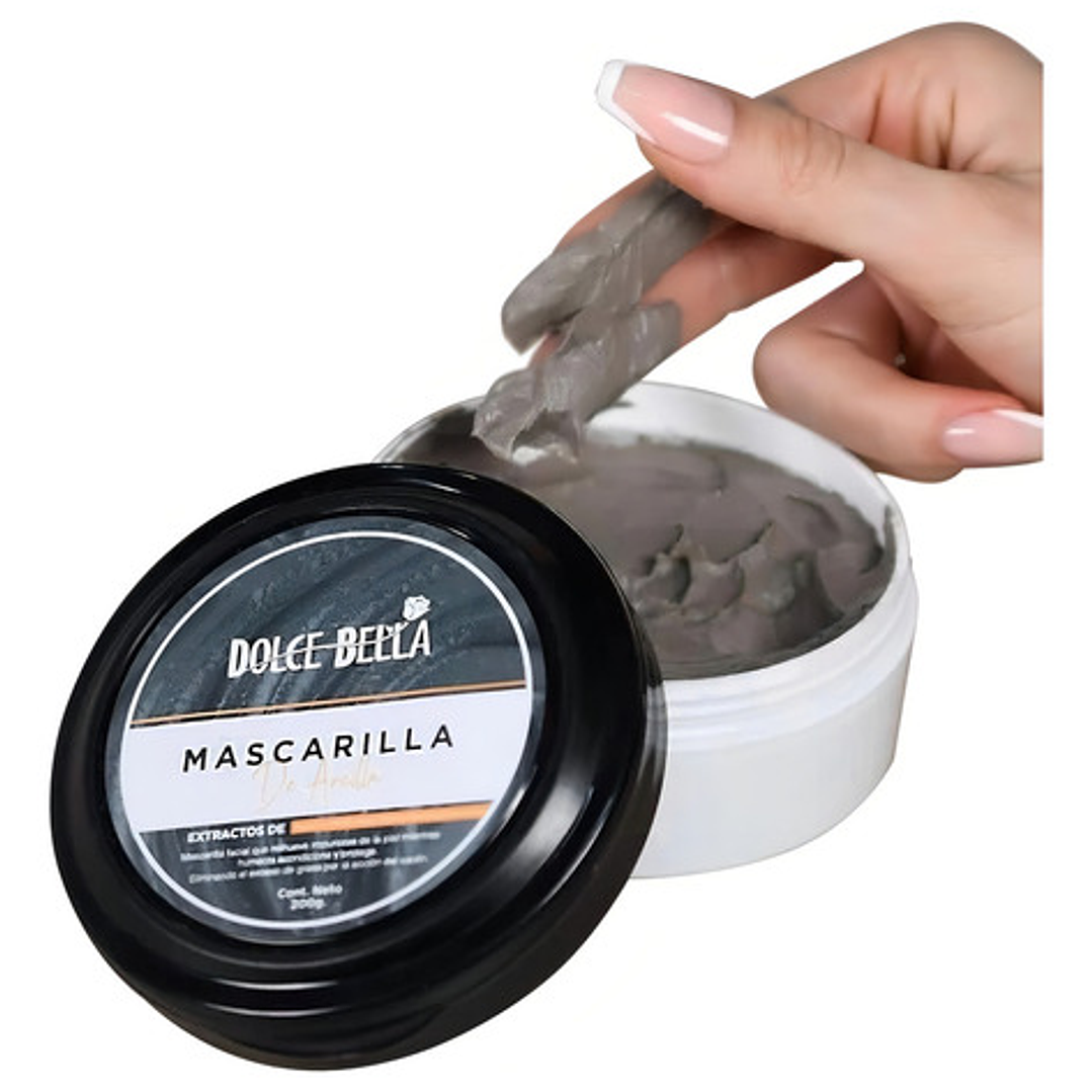 Mascarilla Facial De Arcilla 200g Dolce Bella Skincare Tipo De Piel Mixta 3