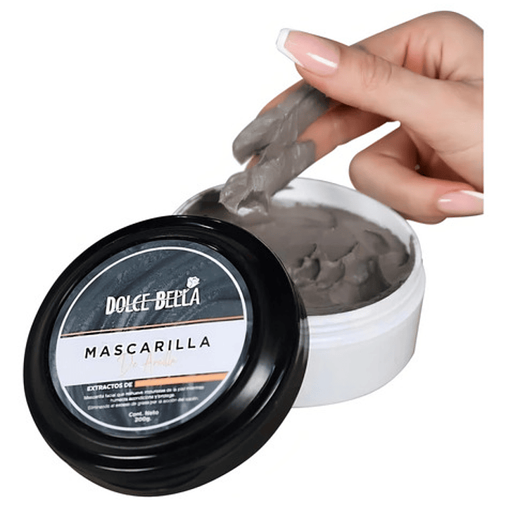 Mascarilla Facial De Arcilla 200g Dolce Bella Skincare Tipo De Piel Mixta 3